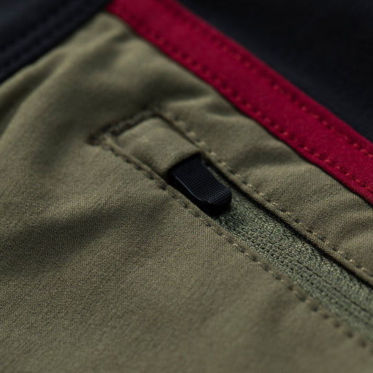 Color:Black Burnt Olive-Florence Block Boardshort