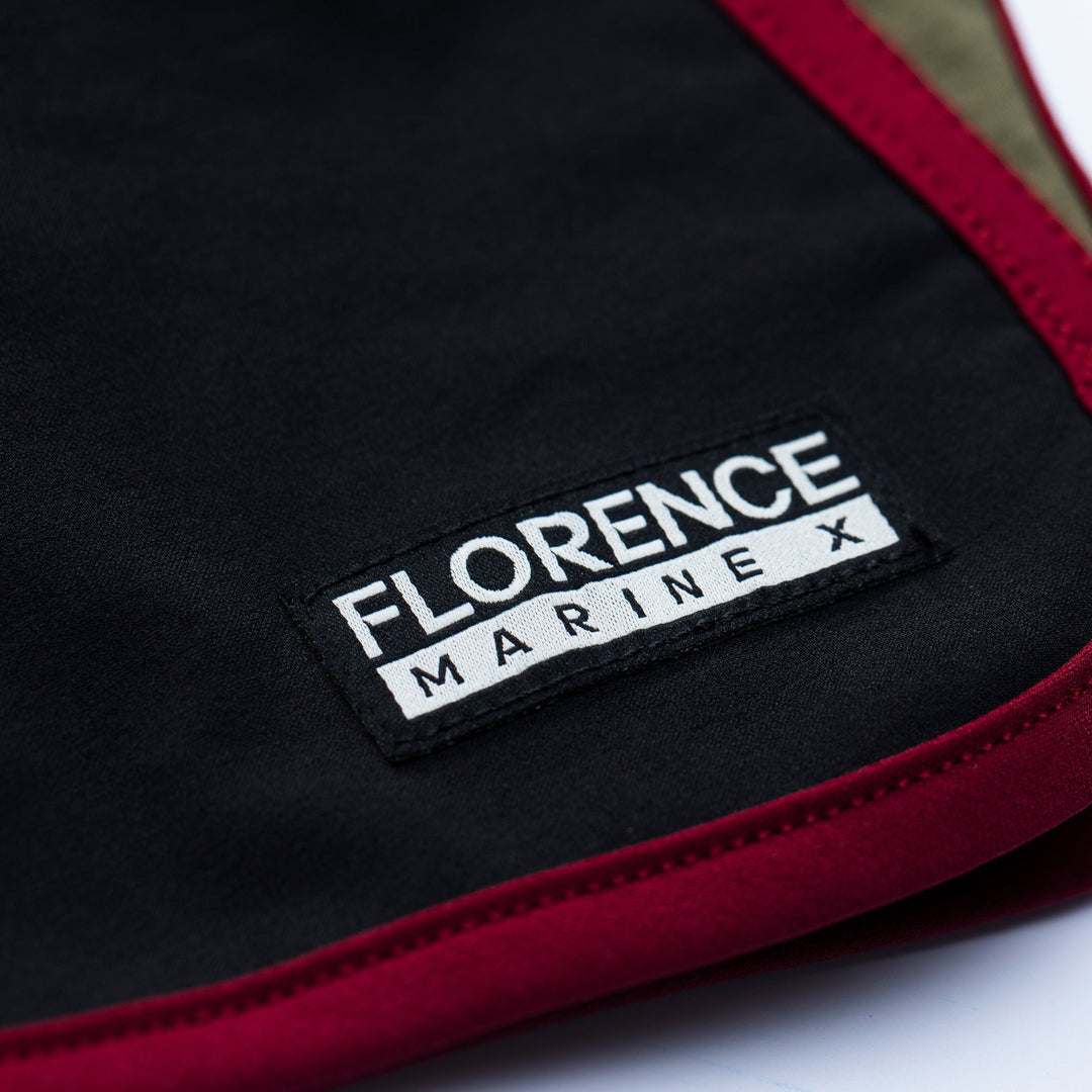 Color:Black Burnt Olive-Florence Block Boardshort