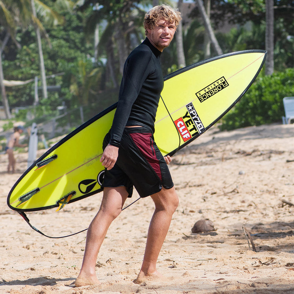 Color:Black Red-Florence Block Boardshort -alt