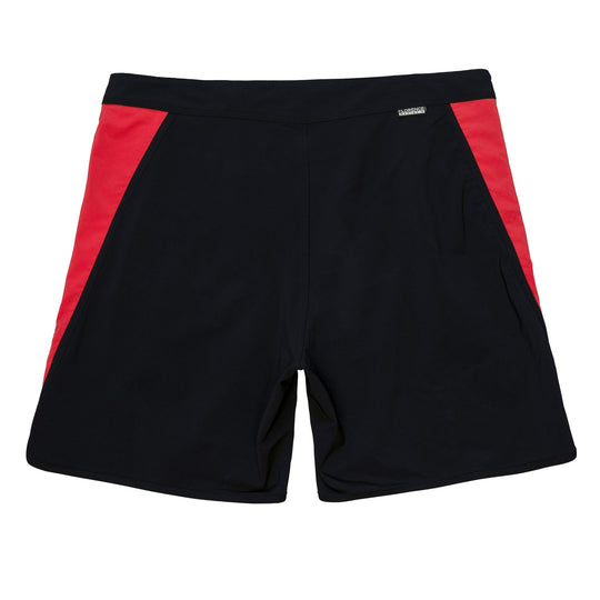 Color:Black Red-Florence Block Boardshort