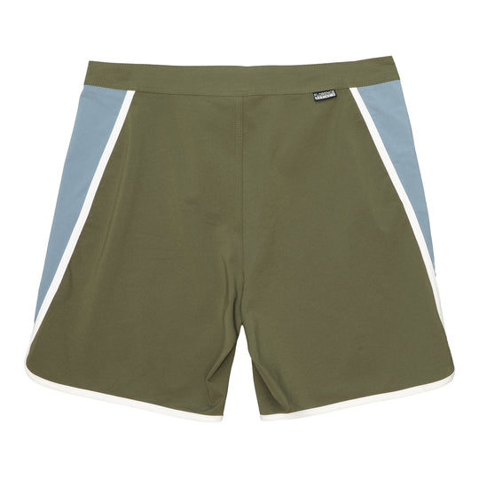 Color:Burnt Olive-Florence Block Boardshort