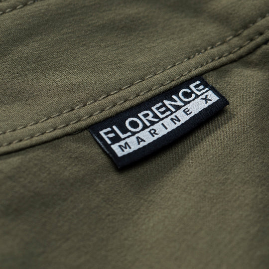 Color:Burnt Olive-Florence Block Boardshort