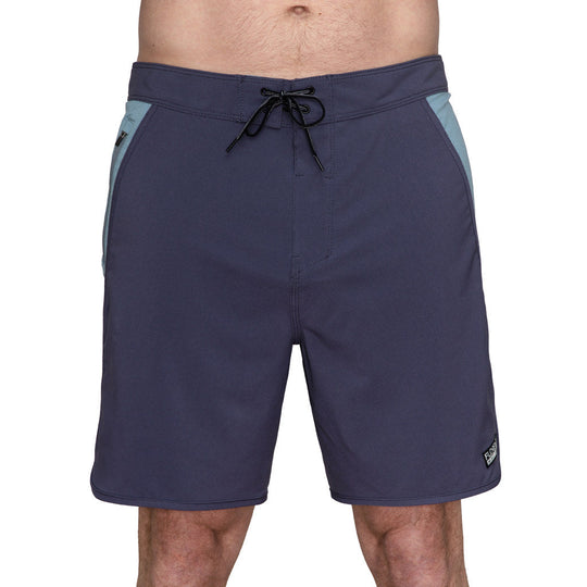 Color:Indigo-Florence Block Boardshort -alt