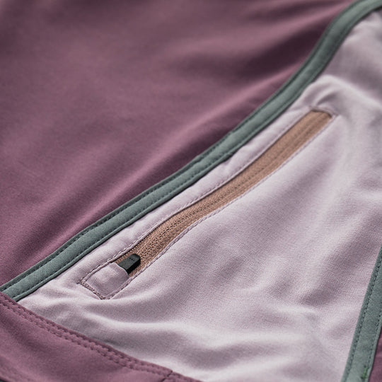 Color:Mauve-Florence Block Boardshort