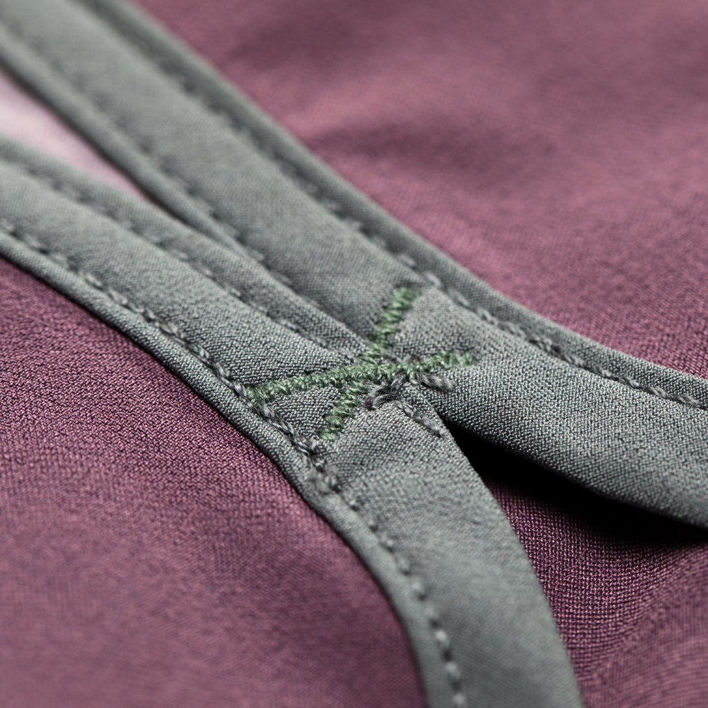 Color:Mauve-Florence Block Boardshort