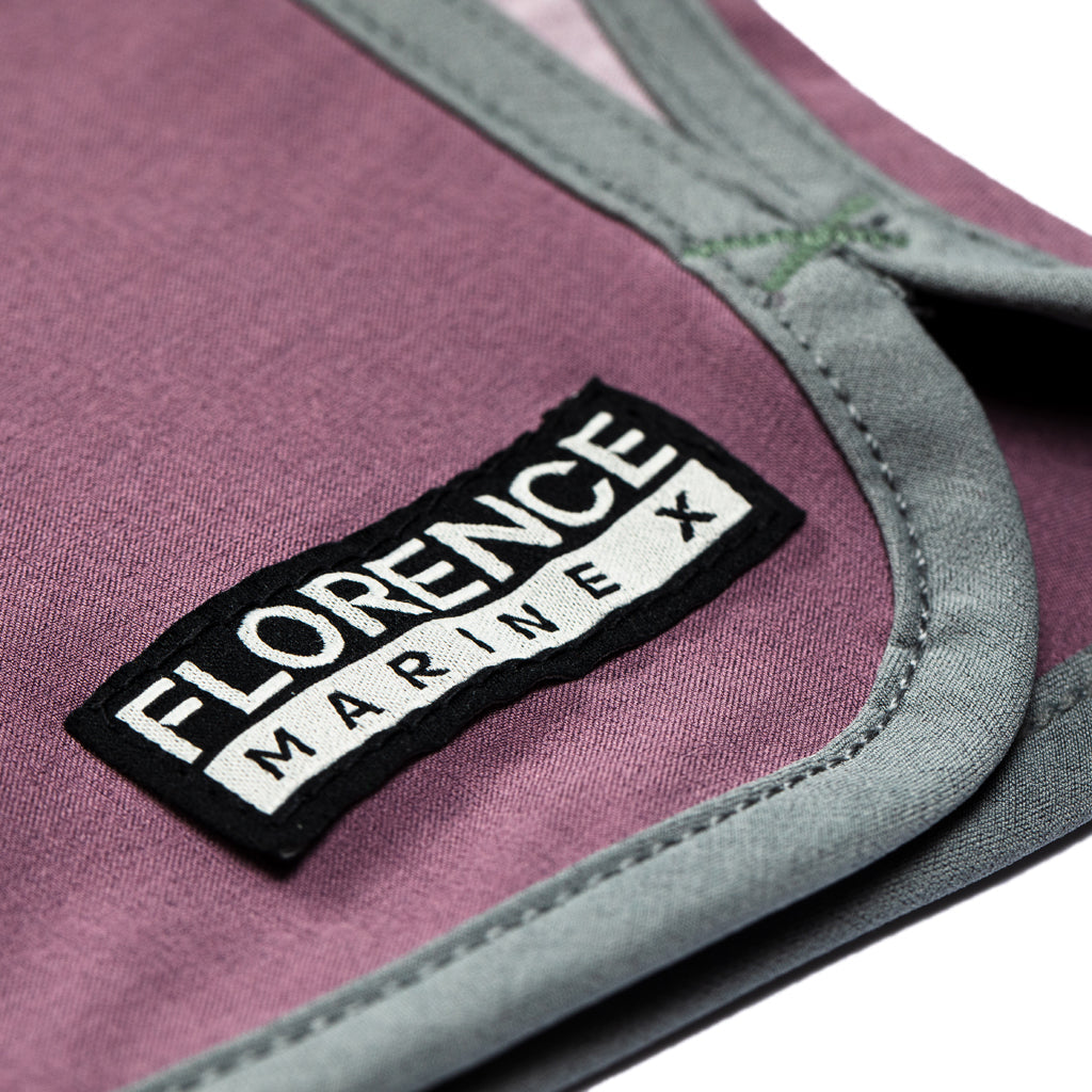 Color:Mauve-Florence Block Boardshort