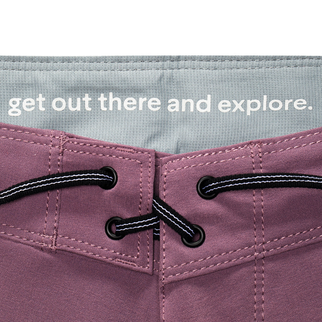 Color:Mauve-Florence Block Boardshort -alt