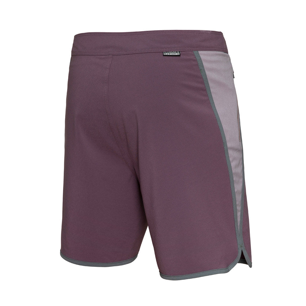 Color:Mauve-Florence Block Boardshort
