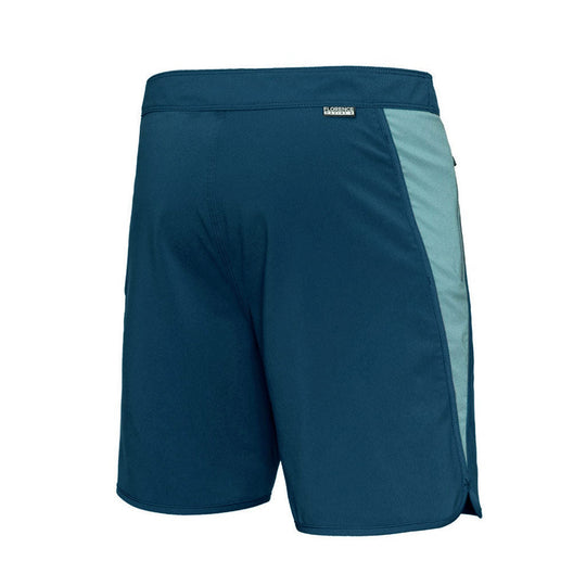 Color:Navy-Florence Block Boardshort