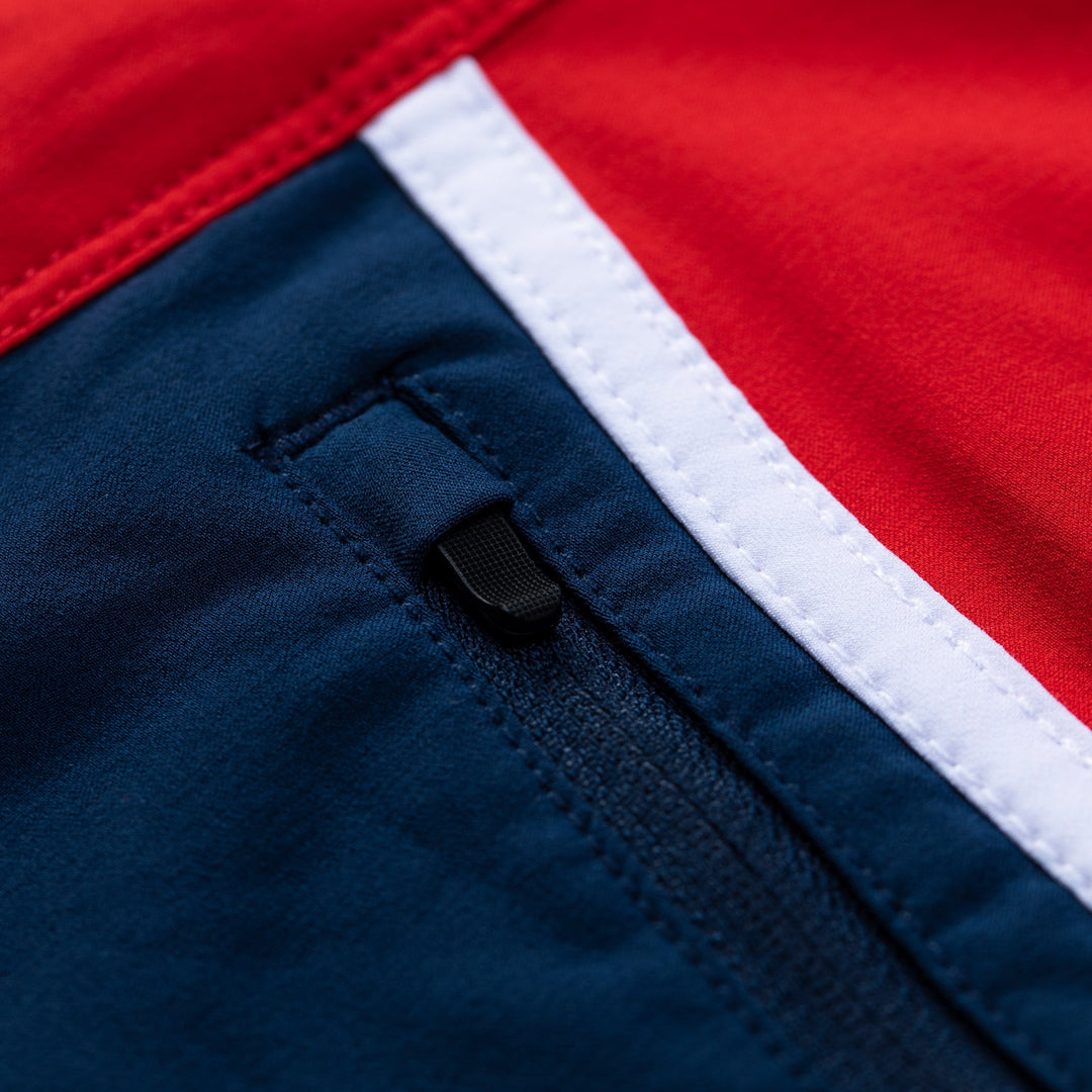 Color:Racing Red-Florence Block Boardshort