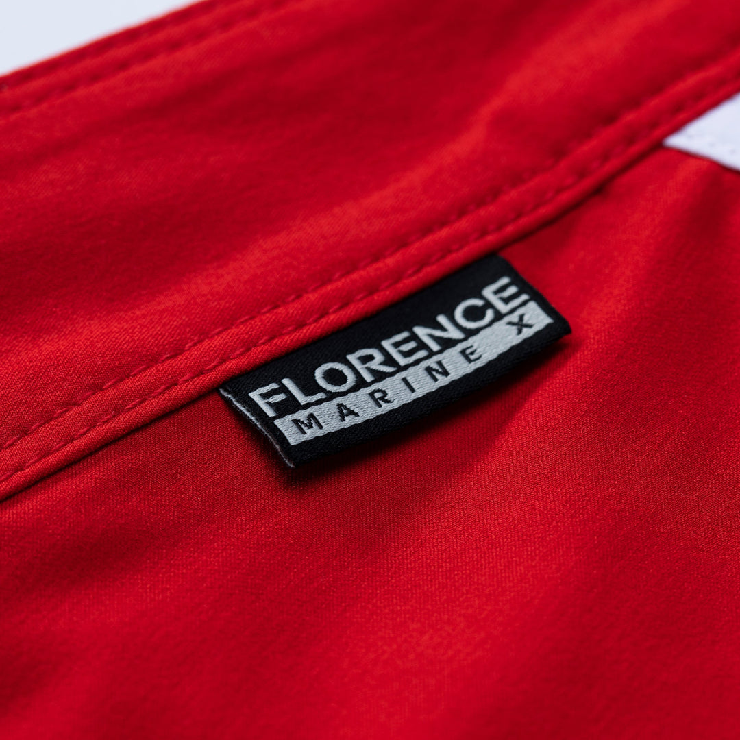 Color:Racing Red-Florence Block Boardshort
