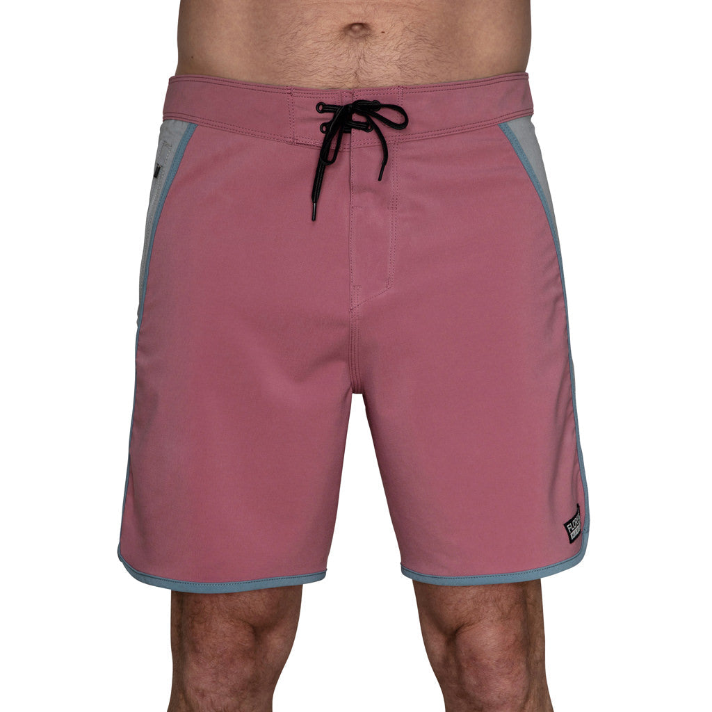 Color:Rose-Florence Block Boardshort -alt