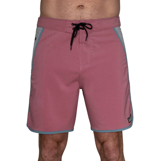 Color:Rose-Florence Block Boardshort -alt