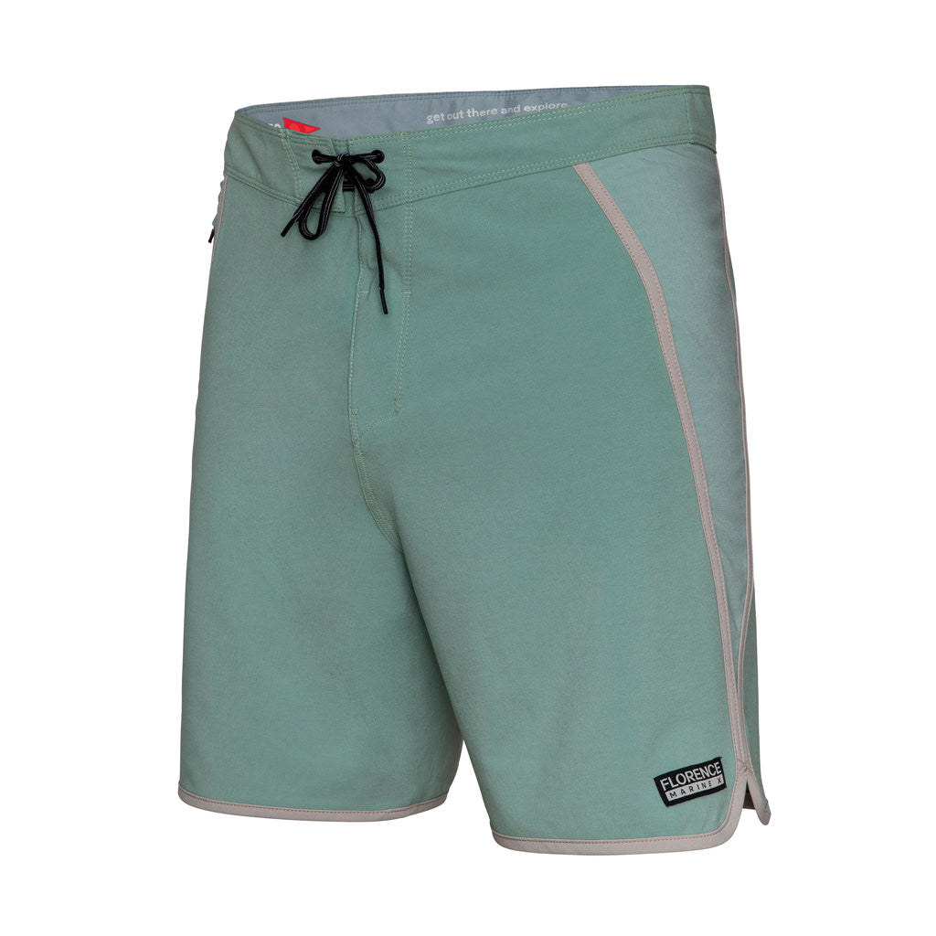 Color:Sage-Florence Block Boardshort