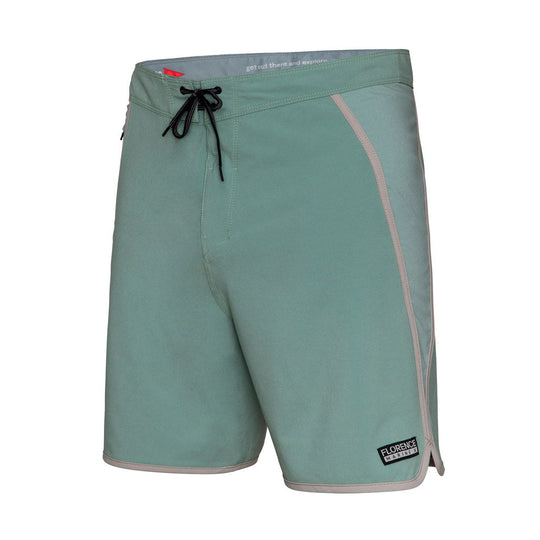 Color:Sage-Florence Block Boardshort