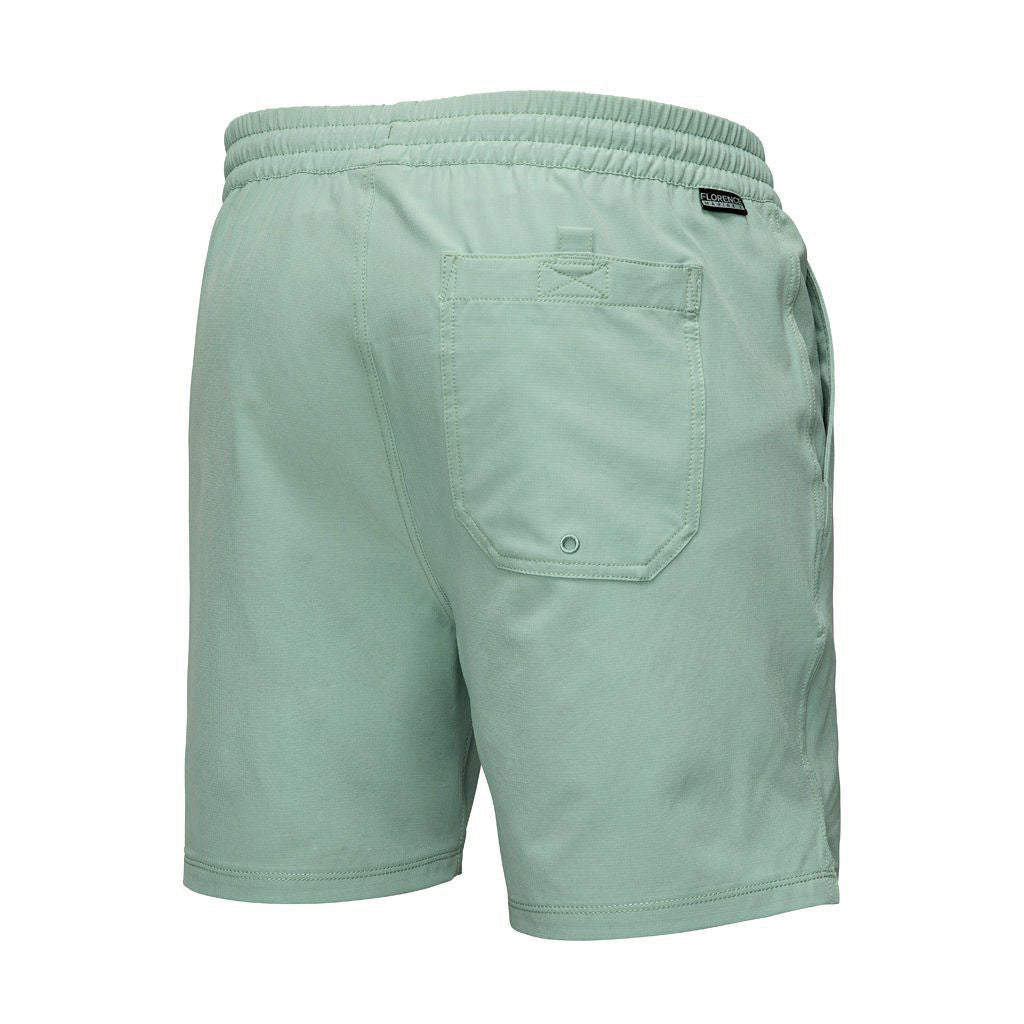 Color:Light Sage-Florence Elastic Shorts -alt