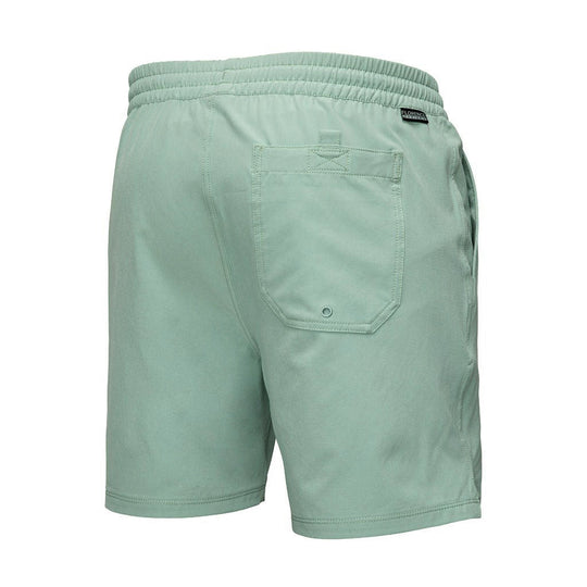 Color:Light Sage-Florence Elastic Shorts -alt
