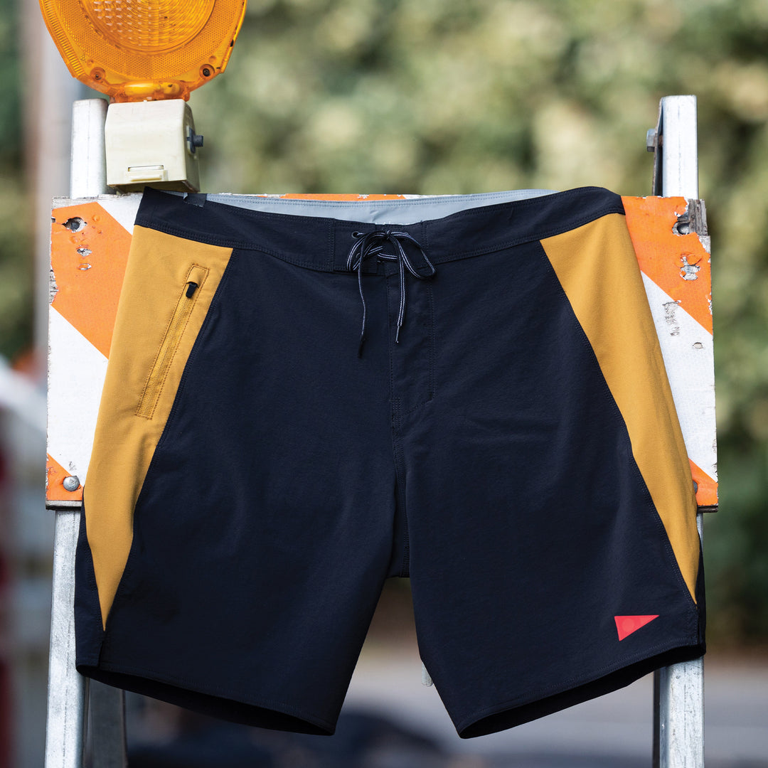 Color:Black Mustard-Florence Marine X Cordura Boardshort