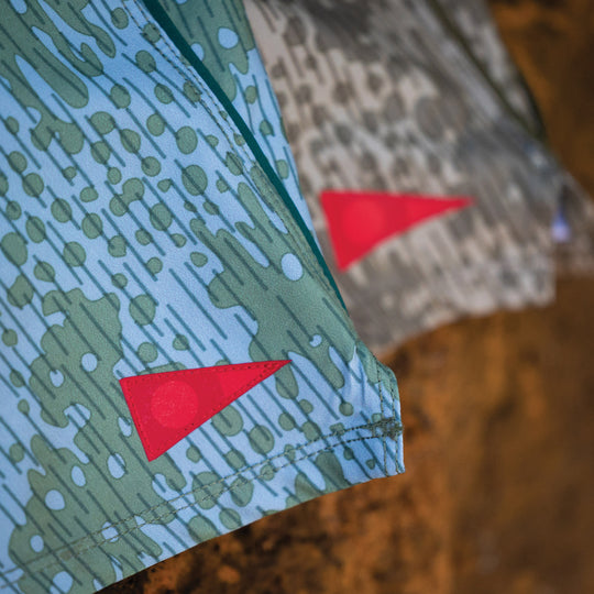 Color:Sage-Florence Rain Camo Boardshort
