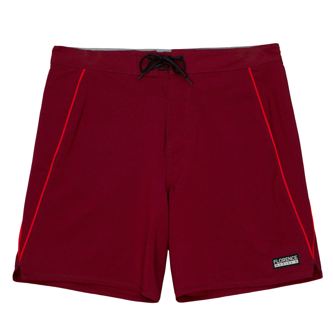 Color:Maroon-Florence Marine X Outline Boardshort