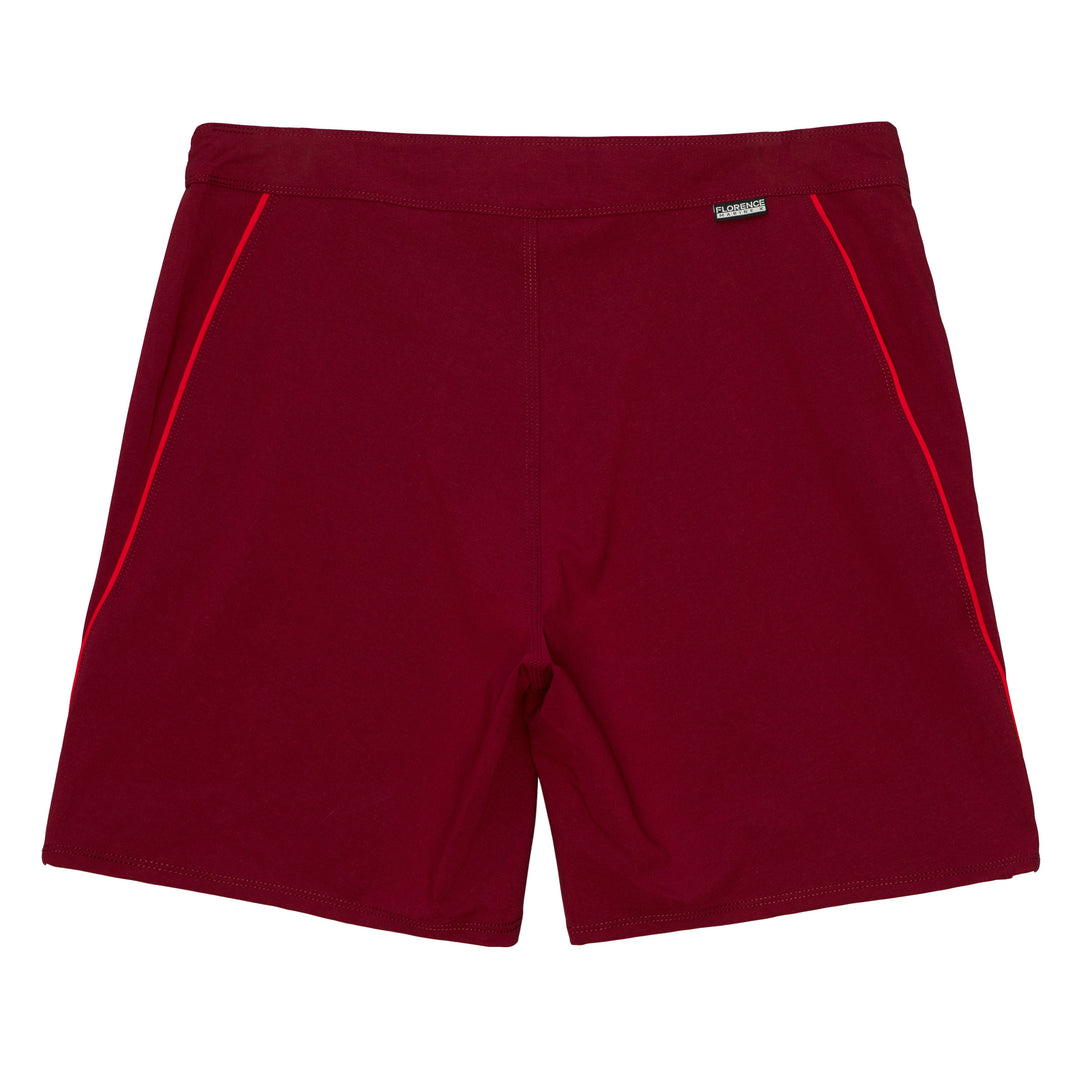 Color:Maroon-Florence Marine X Outline Boardshort