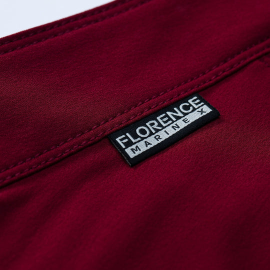 Color:Maroon-Florence Marine X Outline Boardshort