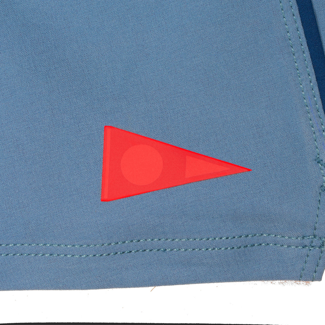 Color:Steel Blue-Florence Burgee Gamma Boardshort