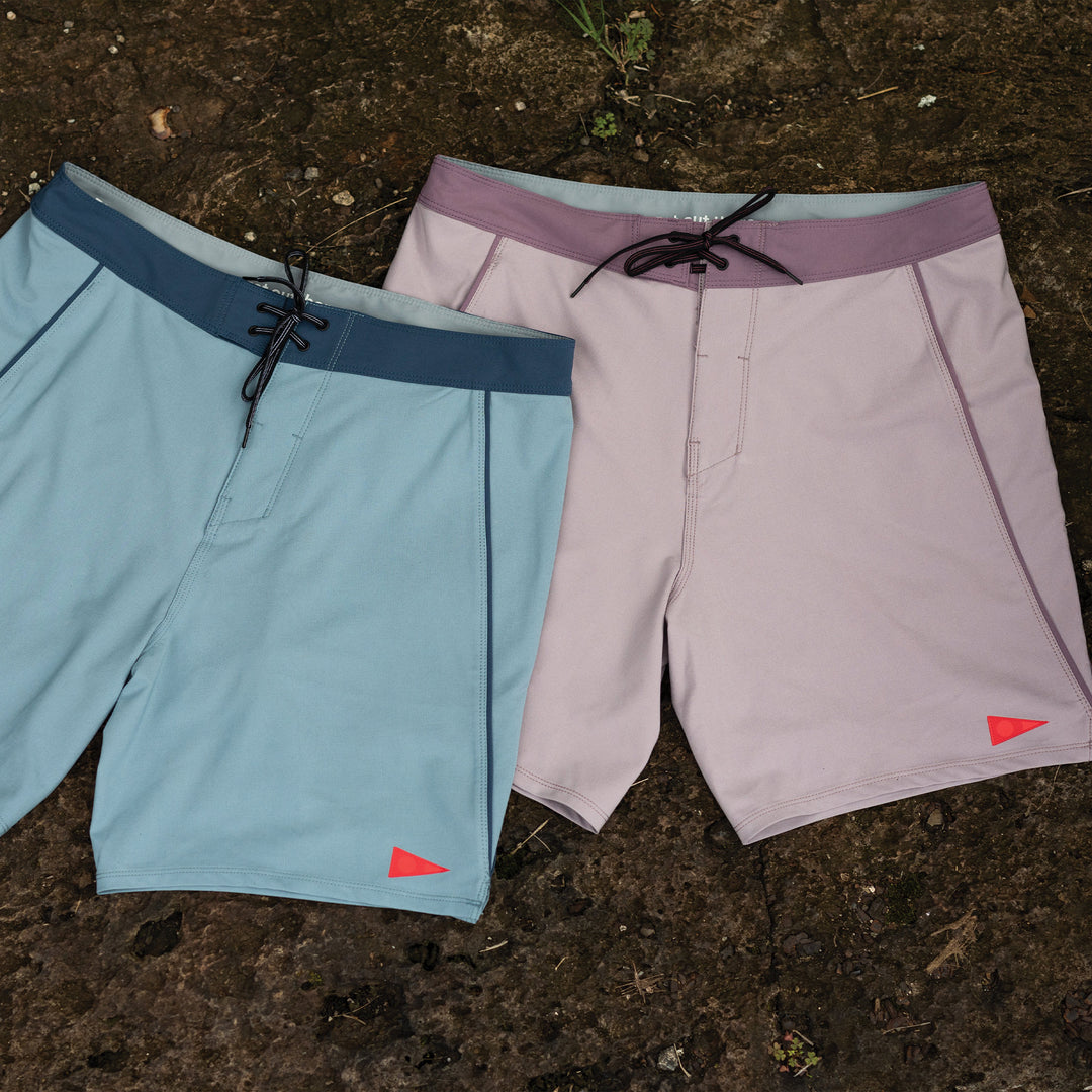 Color:Steel Blue-Florence Burgee Gamma Boardshort