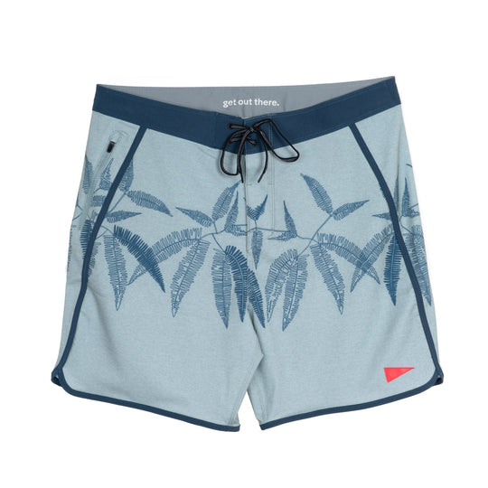 Color:Sage-Uluhe Fractal Boardshort 
