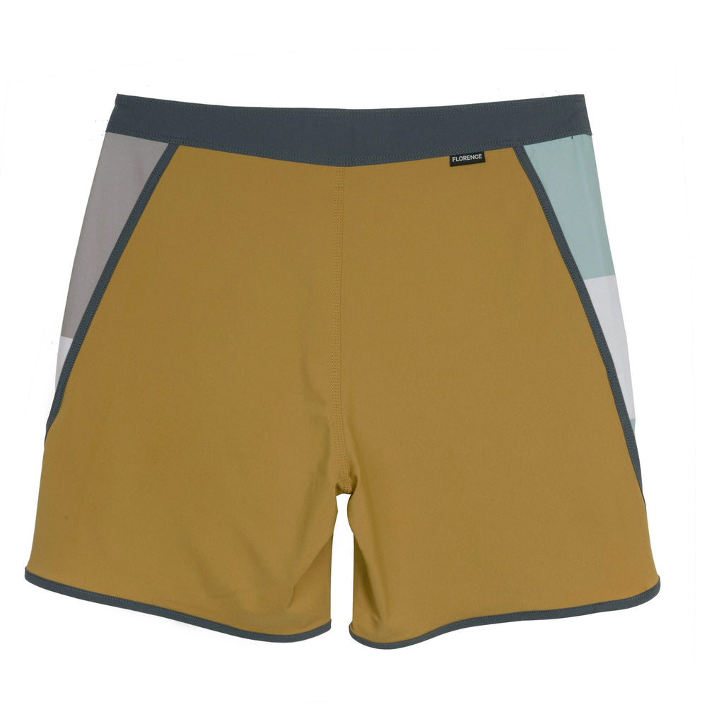 Color:Mustard-Florence Burgee Waypoint Boardshort -alt