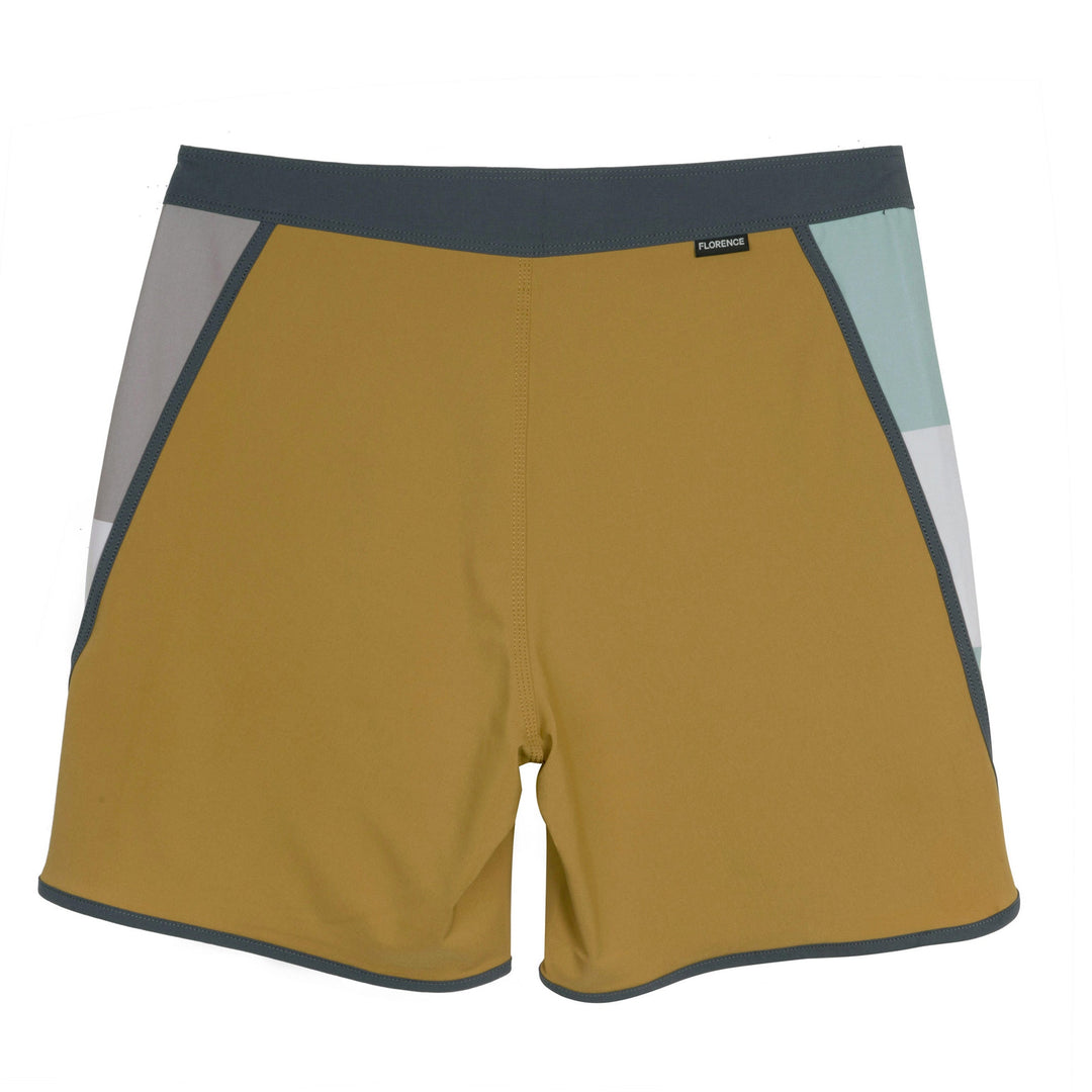 Color:Mustard-Florence Burgee Waypoint Boardshort -alt