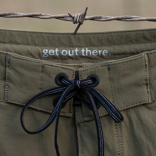 Color:Burnt Olive-F1 Cordura® Utility Boardshort