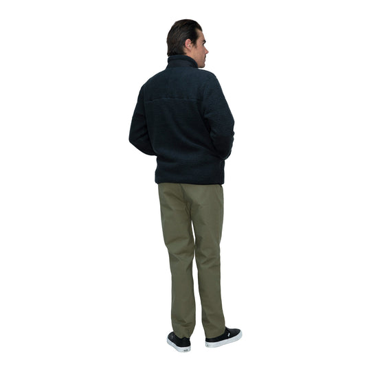 Color:Black-Florence High Pile Utility Fleece Jacket