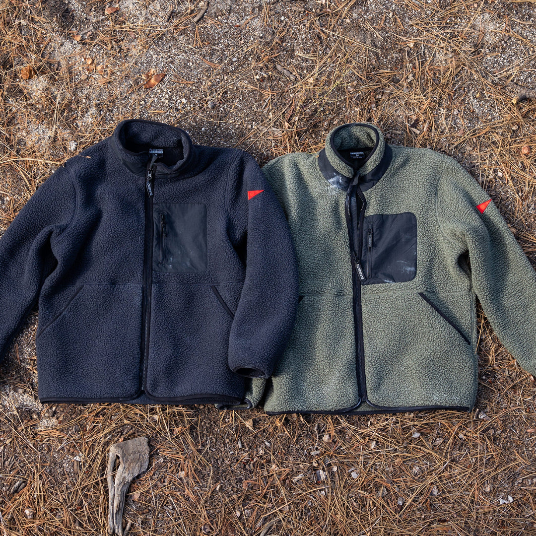 Color:Black-Florence High Pile Utility Fleece Jacket