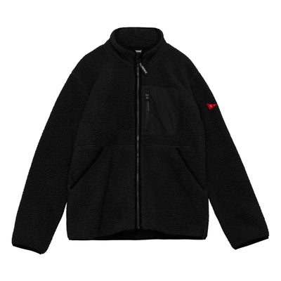 Color:Black-Florence High Pile Utility Fleece Jacket