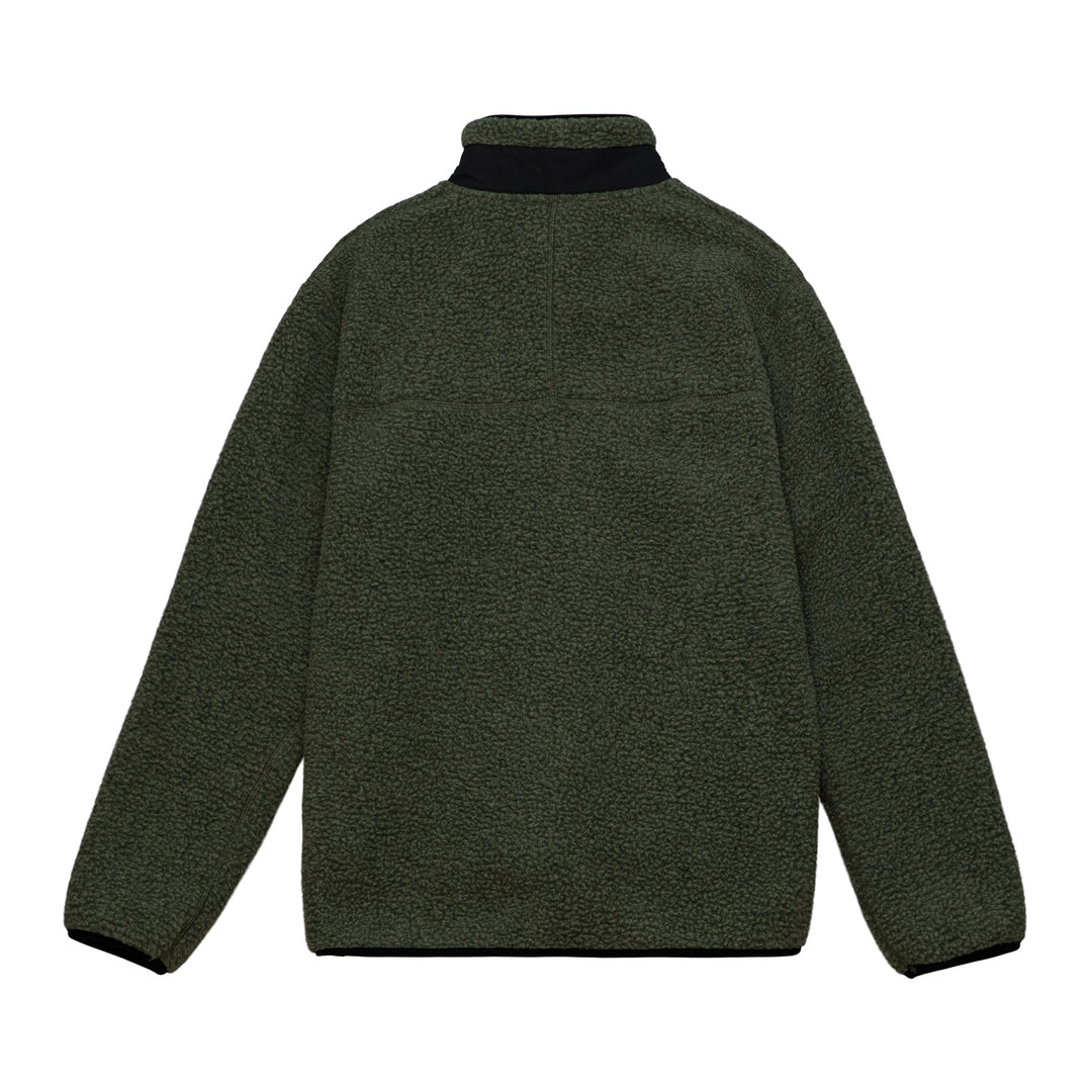 Color:Thyme-Florence High Pile Utility Fleece Jacket 