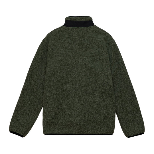 Color:Thyme-Florence High Pile Utility Fleece Jacket 