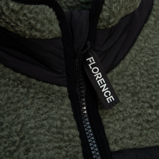 Color:Thyme-Florence High Pile Utility Fleece Jacket