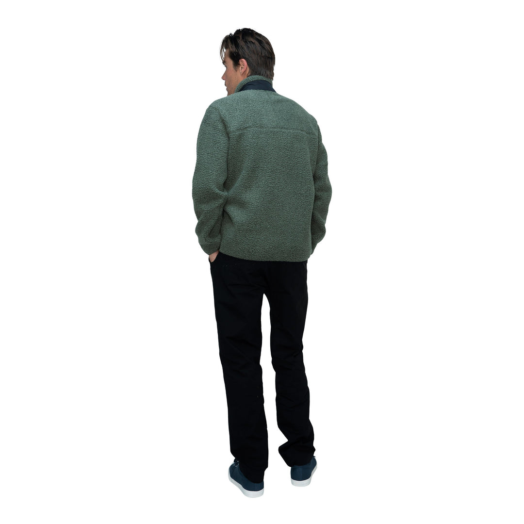 Color:Thyme-Florence High Pile Utility Fleece Jacket