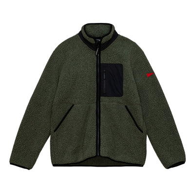 Color:Thyme-Florence High Pile Utility Fleece Jacket