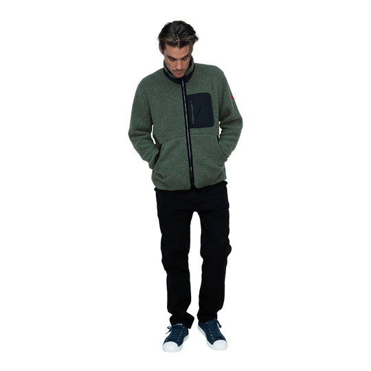 Color:Thyme-Florence High Pile Utility Fleece Jacket