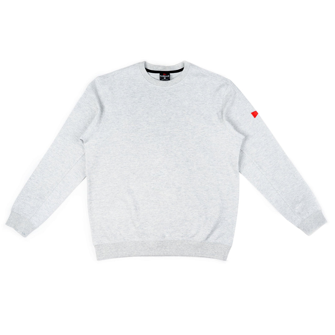 Color:Light Heather Grey-Florence Space Fleece Crew