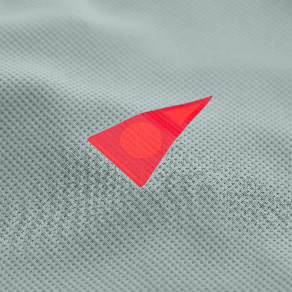 Color:Light Grey-Florence Short Sleeve Trainer Shirt -alt