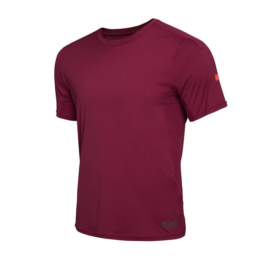 Color:Maroon-Florence Short Sleeve UPF Shirt