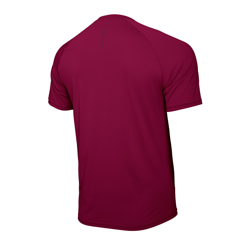 Color:Maroon-Florence Short Sleeve Trainer Shirt