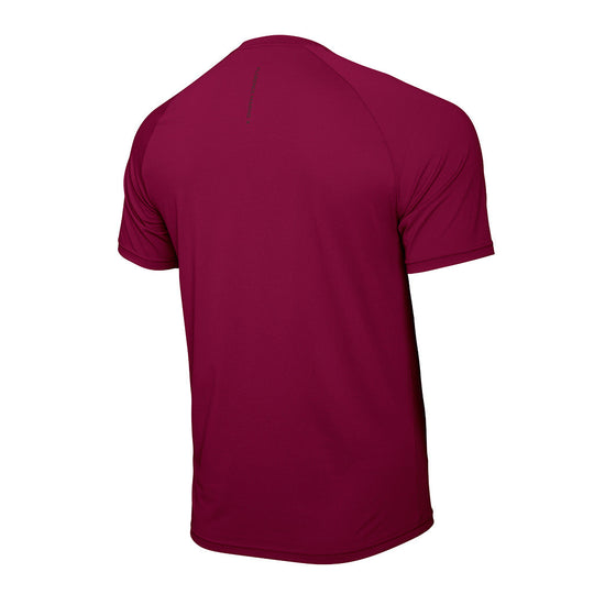 Color:Maroon-Florence Short Sleeve UPF Shirt