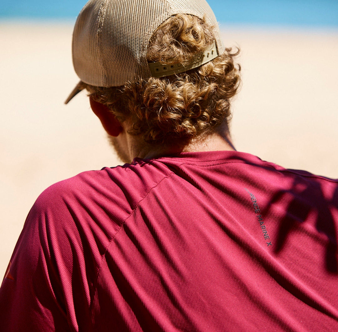 Color:Maroon-Florence Short Sleeve Trainer Shirt