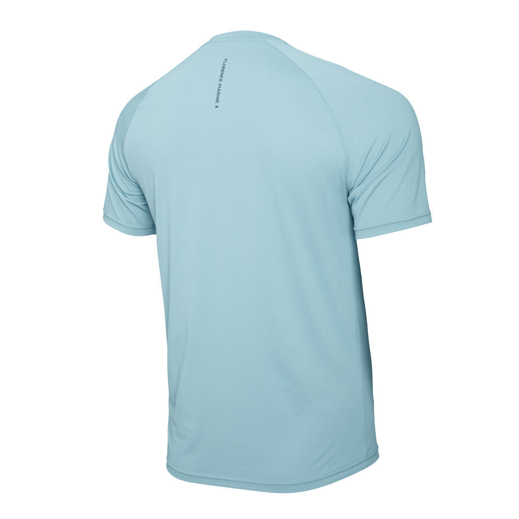 Color:Steel Blue-Florence Short Sleeve Trainer Shirt