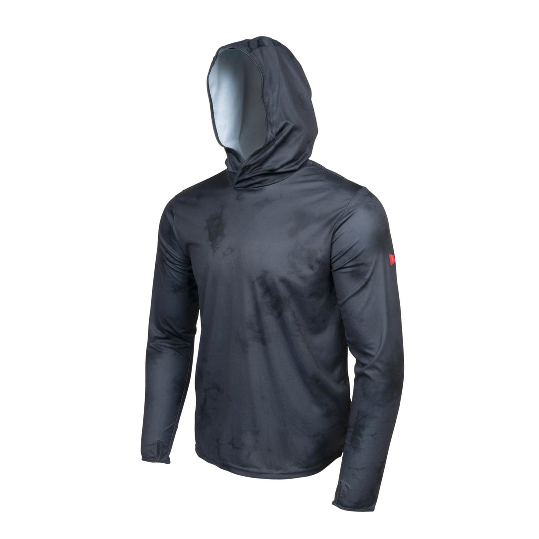 Color:Black-Florence Sun Pro Stratus Long Sleeve Hooded Utility Shirt