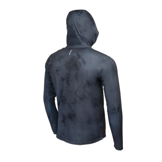 Color:Black-Florence Sun Pro Stratus Long Sleeve Hooded Utility Shirt -alt